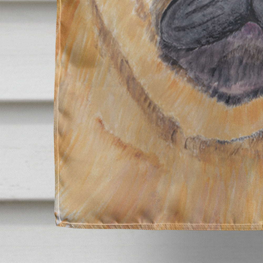 USA American Flag with Pug House Flag 28x40 Porch Sleeve Pole Decorative Outside Yard Banner Artwork Wall Hanging, Polyester