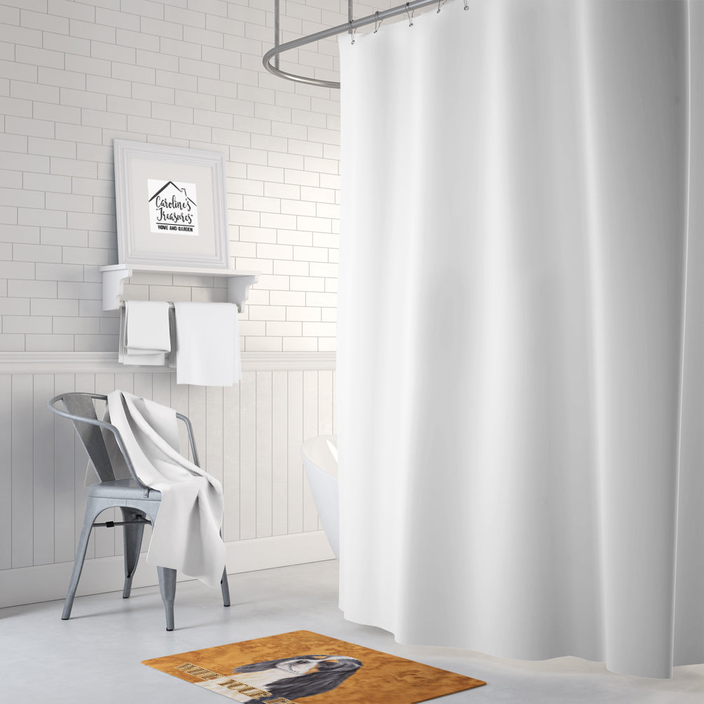 Cavalier Spaniel Wipe your Paws Memory Foam Kitchen Mat Machine Washable Anti-Fatigue Cushion Comfort Bath or Kitchen Rug