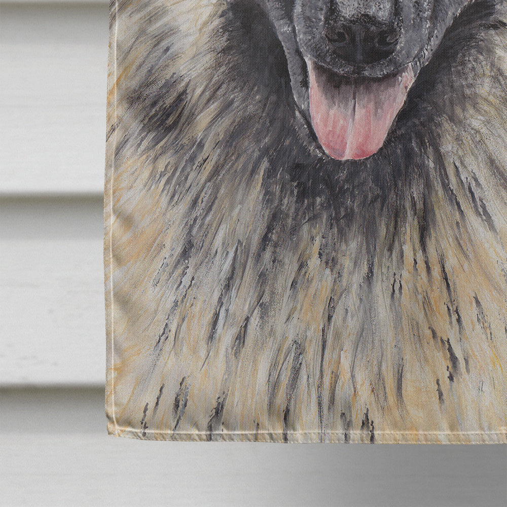 Belgian Tervuren Winter Snowflakes Holiday House Flag 28x40 Porch Sleeve Pole Decorative Outside Yard Banner Artwork Wall Hanging, Polyester