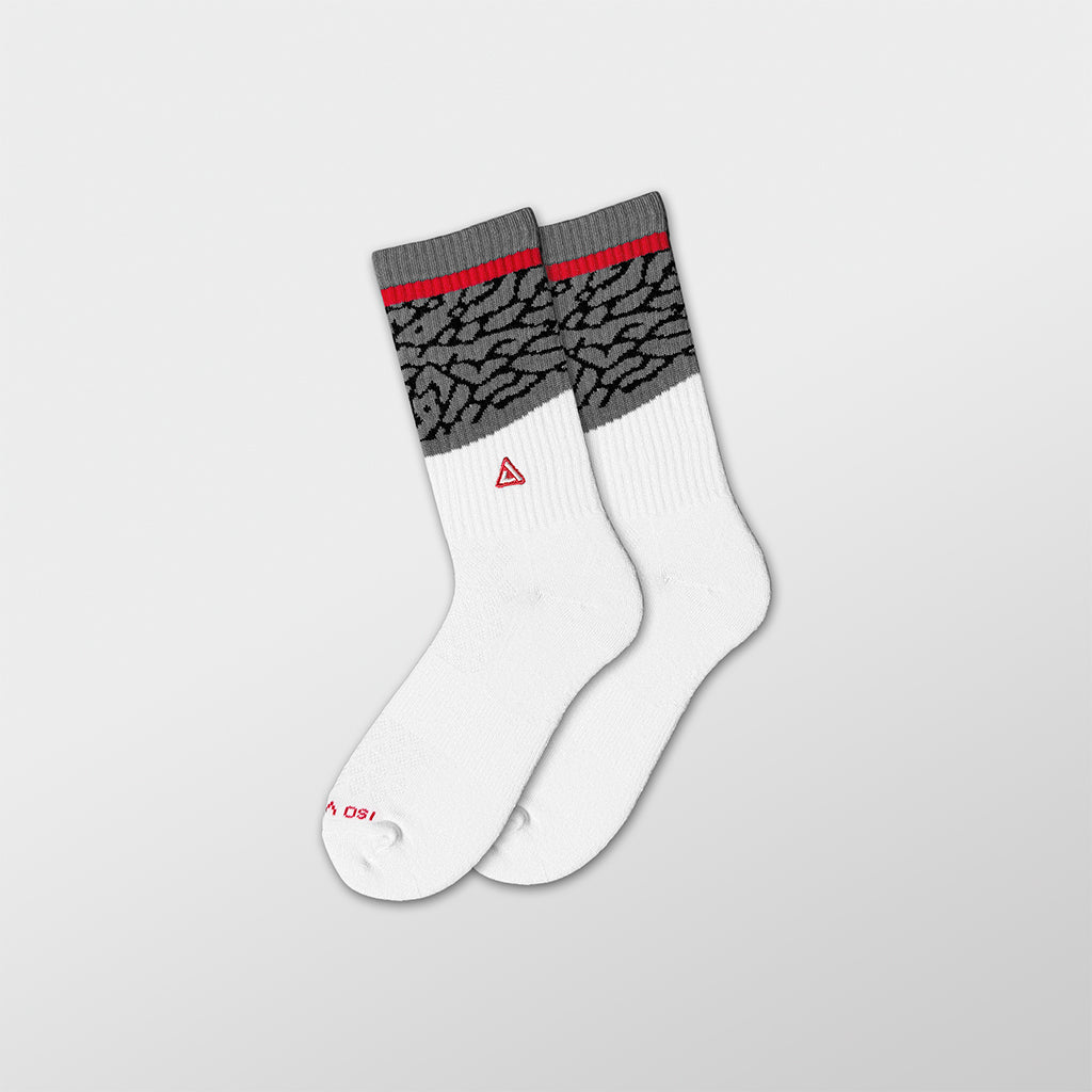 SNKR Socks - White Cement 3