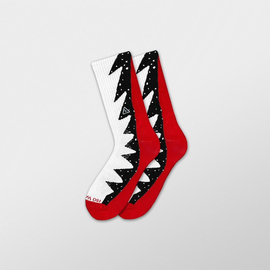 SNKR Socks - Fire Red 5