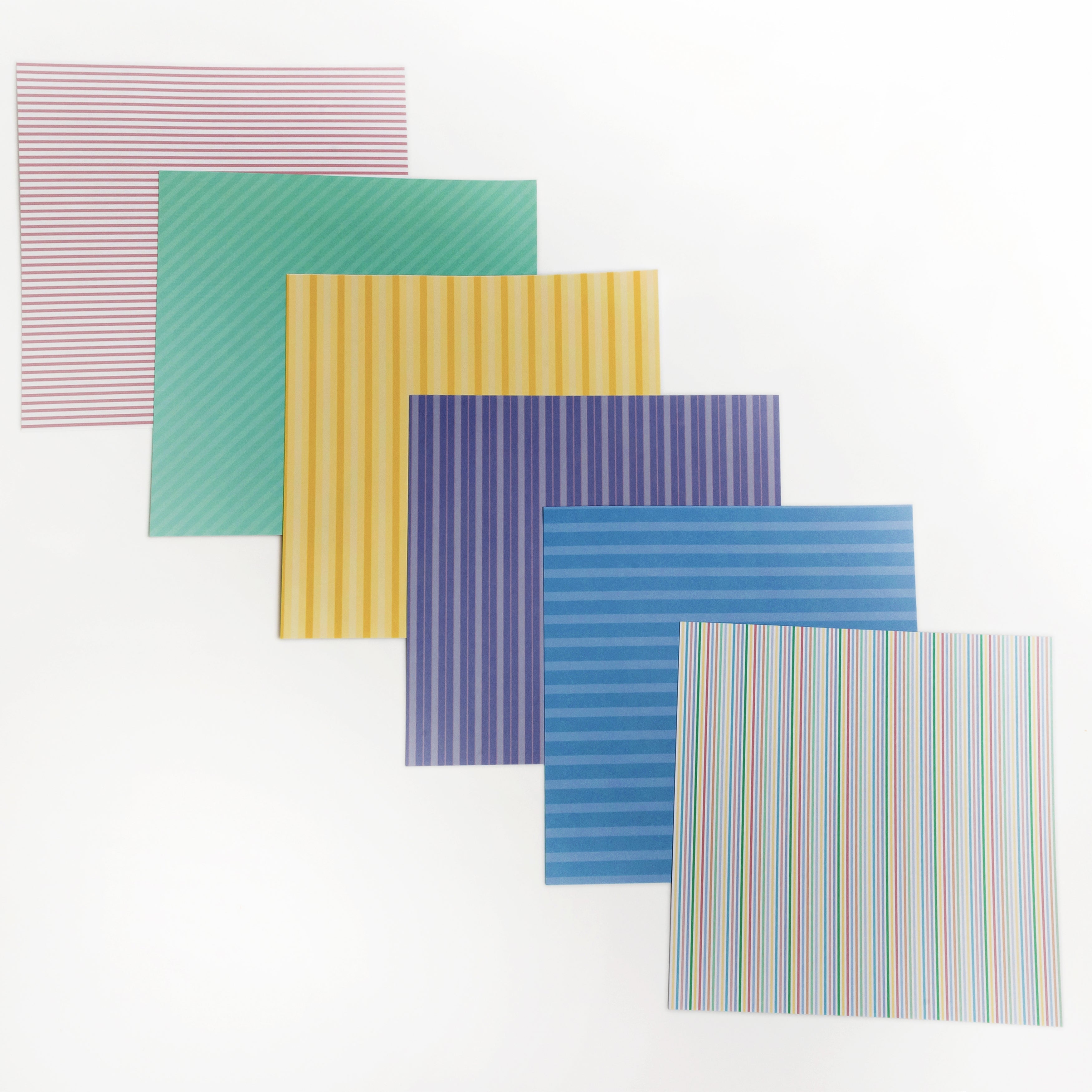 Pastel Stripes 6x6 Paper Pack Everett Rd. by Cathe Holden