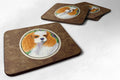 Cavalier Spaniel Foam Coasters Set of 4 Cup Coasters for Indoor Outdoor, Tabletop Protection, Anti Slip, Mouse pad Material