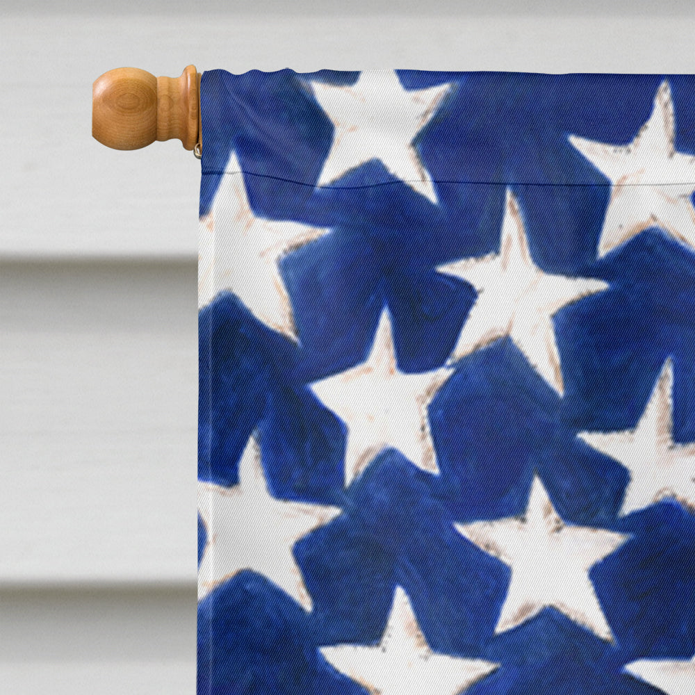 USA American Flag with Doberman House Flag 28x40 Porch Sleeve Pole Decorative Outside Yard Banner Artwork Wall Hanging, Polyester