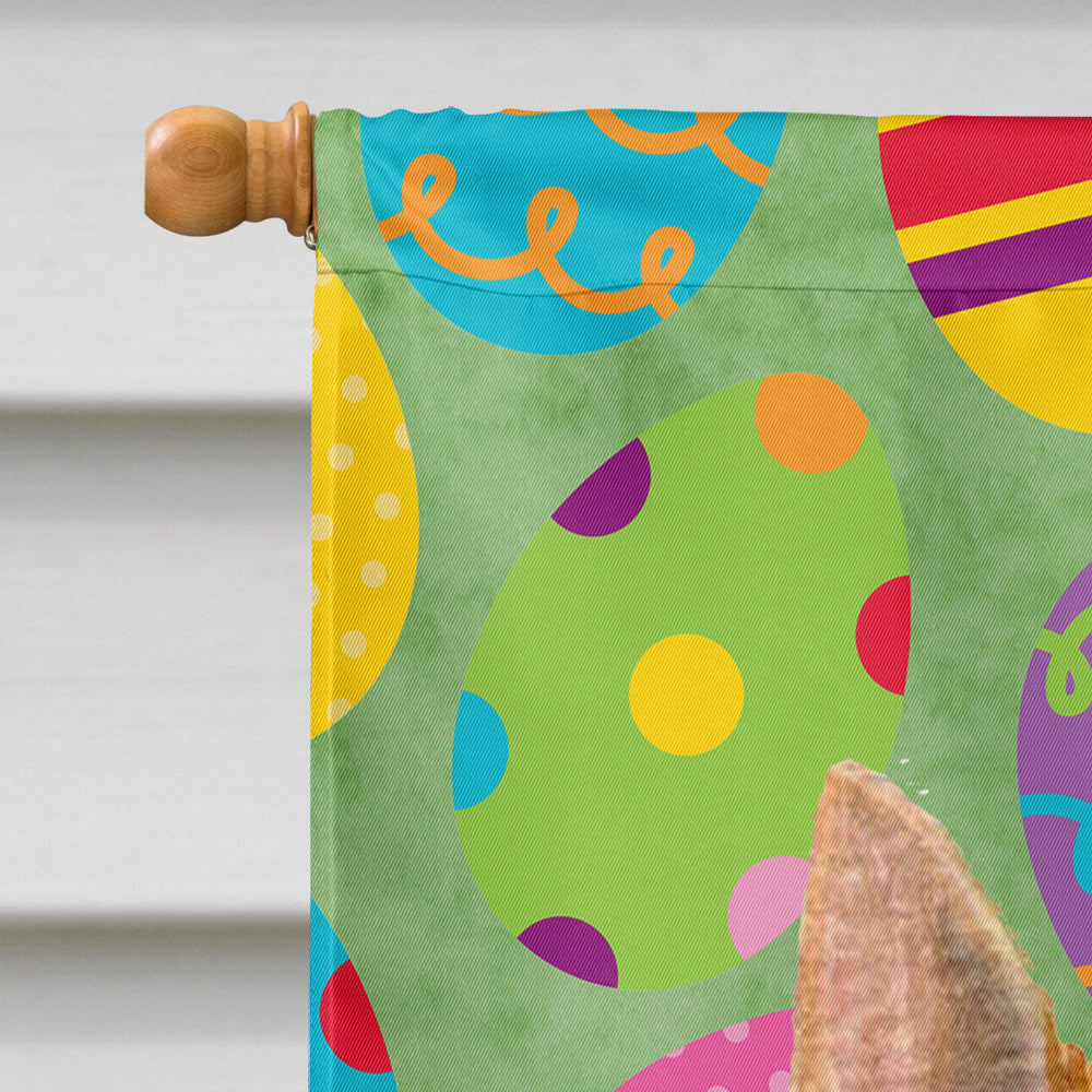 Norwich Terrier Easter Eggtravaganza House Flag 28x40 Porch Sleeve Pole Decorative Outside Yard Banner Artwork Wall Hanging, Polyester