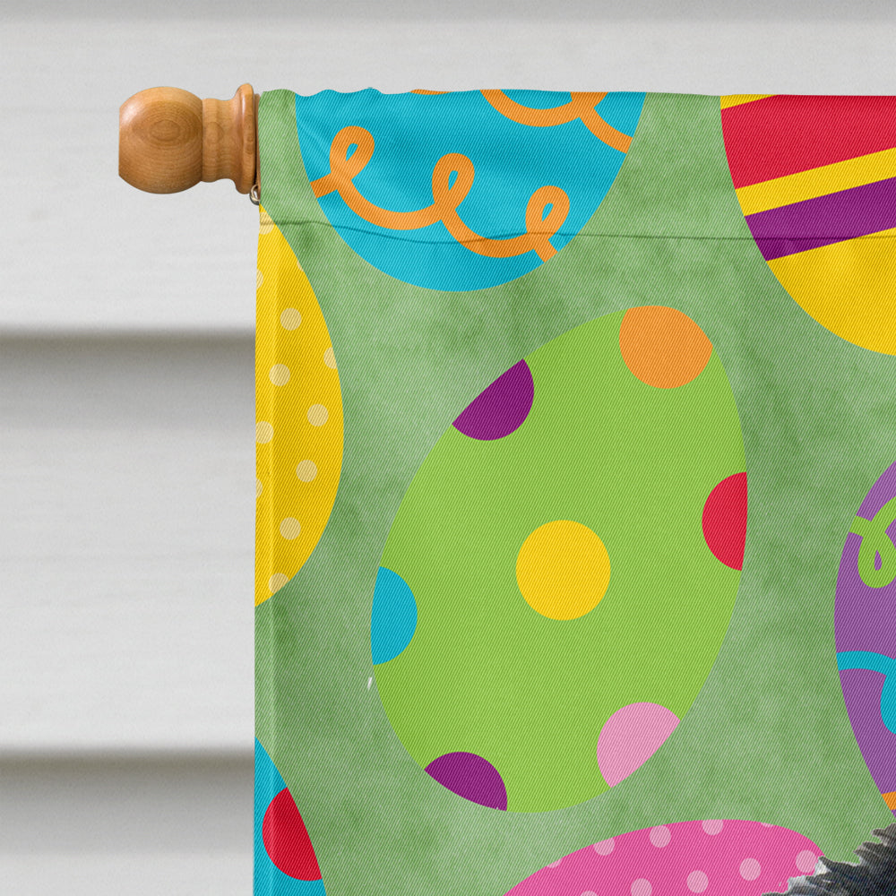 Akita Easter Eggtravaganza House Flag 28x40 Porch Sleeve Pole Decorative Outside Yard Banner Artwork Wall Hanging, Polyester