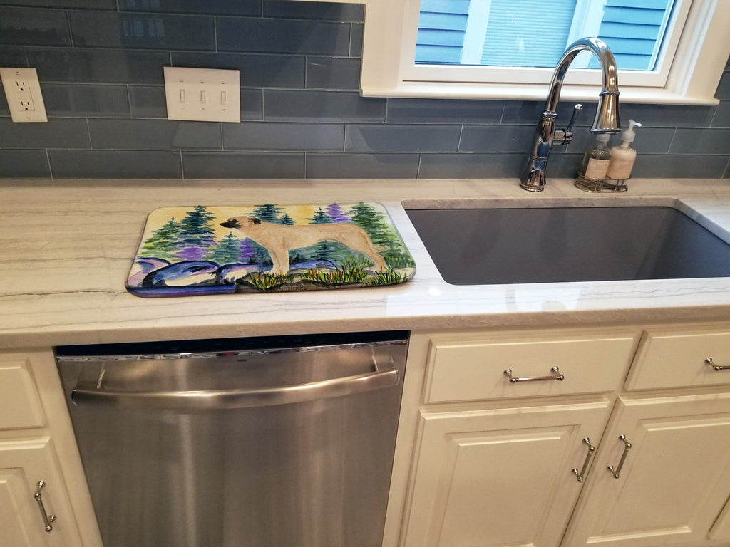 Anatolian Shepherd Dish Drying Mat Absorbent Dish Drying Mat Pad for Kitchen Counter Dish Drainer Mat for Countertop, 14 x 21", Multicolor