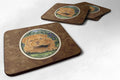 Dogue de Bordeaux Foam Coasters Set of 4 Cup Coasters for Indoor Outdoor, Tabletop Protection, Anti Slip, Mouse pad Material