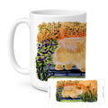 Pomeranian Ceramic Coffee Mug 15 oz Decorative Large C Handle Mug Cup for Tea, Cocoa Hot Chocolate