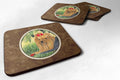 Yorkie Foam Coasters Set of 4 Cup Coasters for Indoor Outdoor, Tabletop Protection, Anti Slip, Mouse pad Material
