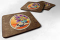 Pug Foam Coasters Set of 4 Cup Coasters for Indoor Outdoor, Tabletop Protection, Anti Slip, Mouse pad Material
