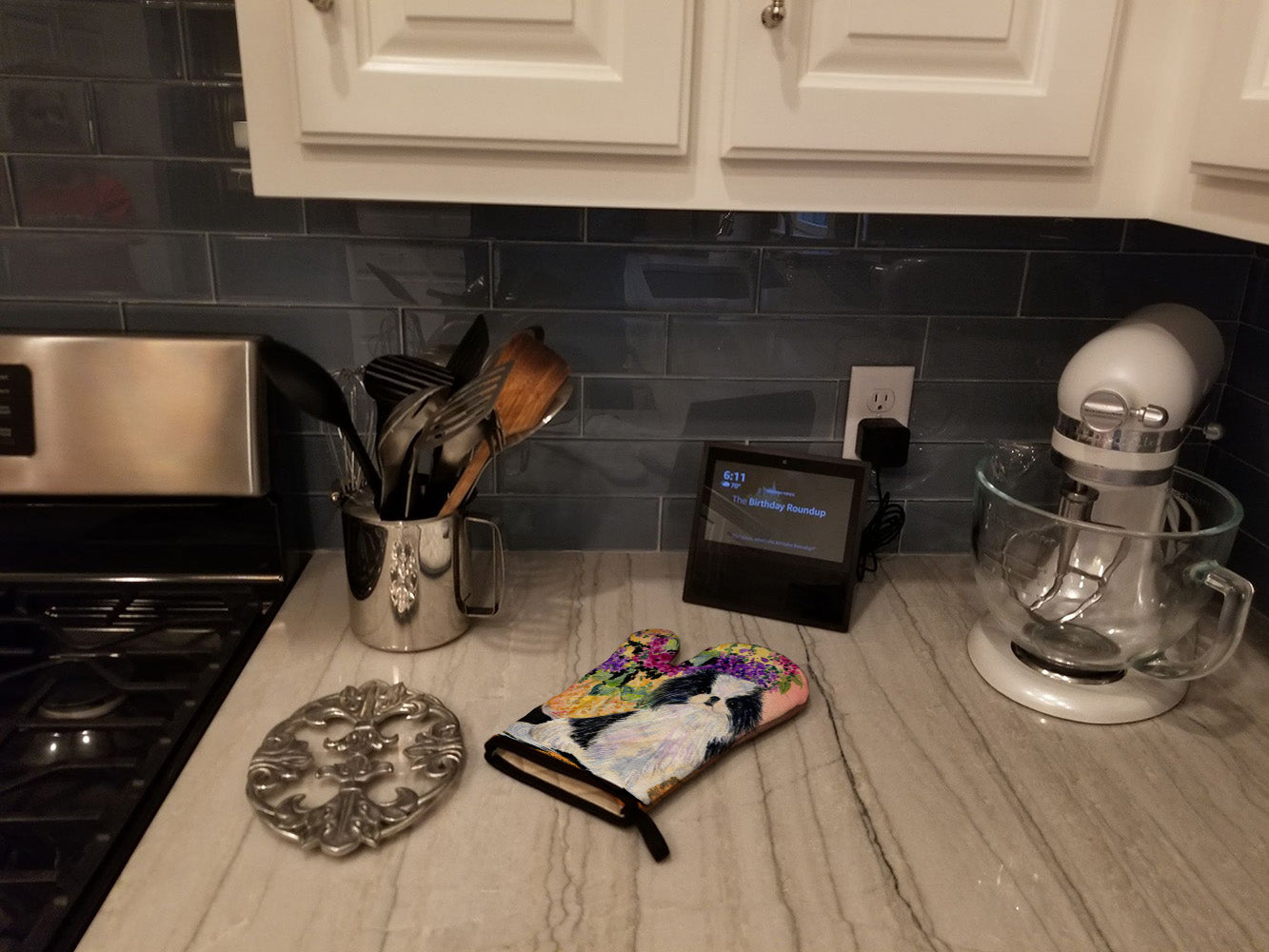 Japanese Chin Oven Mitt Heat Resistant Thick Oven Mitt for Hot Pans and Oven, Kitchen Mitt Protect Hands, Cooking Baking Glove