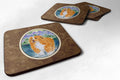 Nova Scotia Duck Toller Foam Coasters Set of 4 Cup Coasters for Indoor Outdoor, Tabletop Protection, Anti Slip, Mouse pad Material