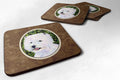 Westie Foam Coasters Set of 4 Cup Coasters for Indoor Outdoor, Tabletop Protection, Anti Slip, Mouse pad Material