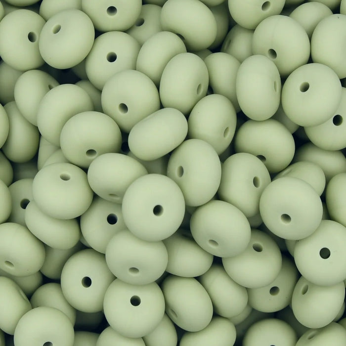 14MM ABACUS BEAD SAGE #70 (10ct)