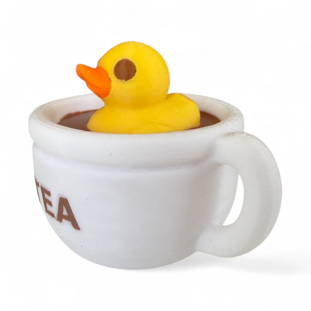 Tea Cup Duck – Floating Duck Collectible for Tea Lovers | Duck in a Cup