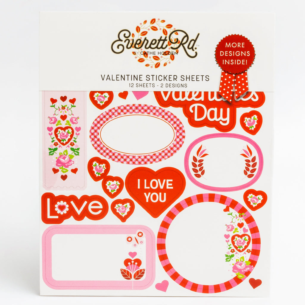 Valentine Gift Tag Stickers Everett Rd. by Cathe Holden