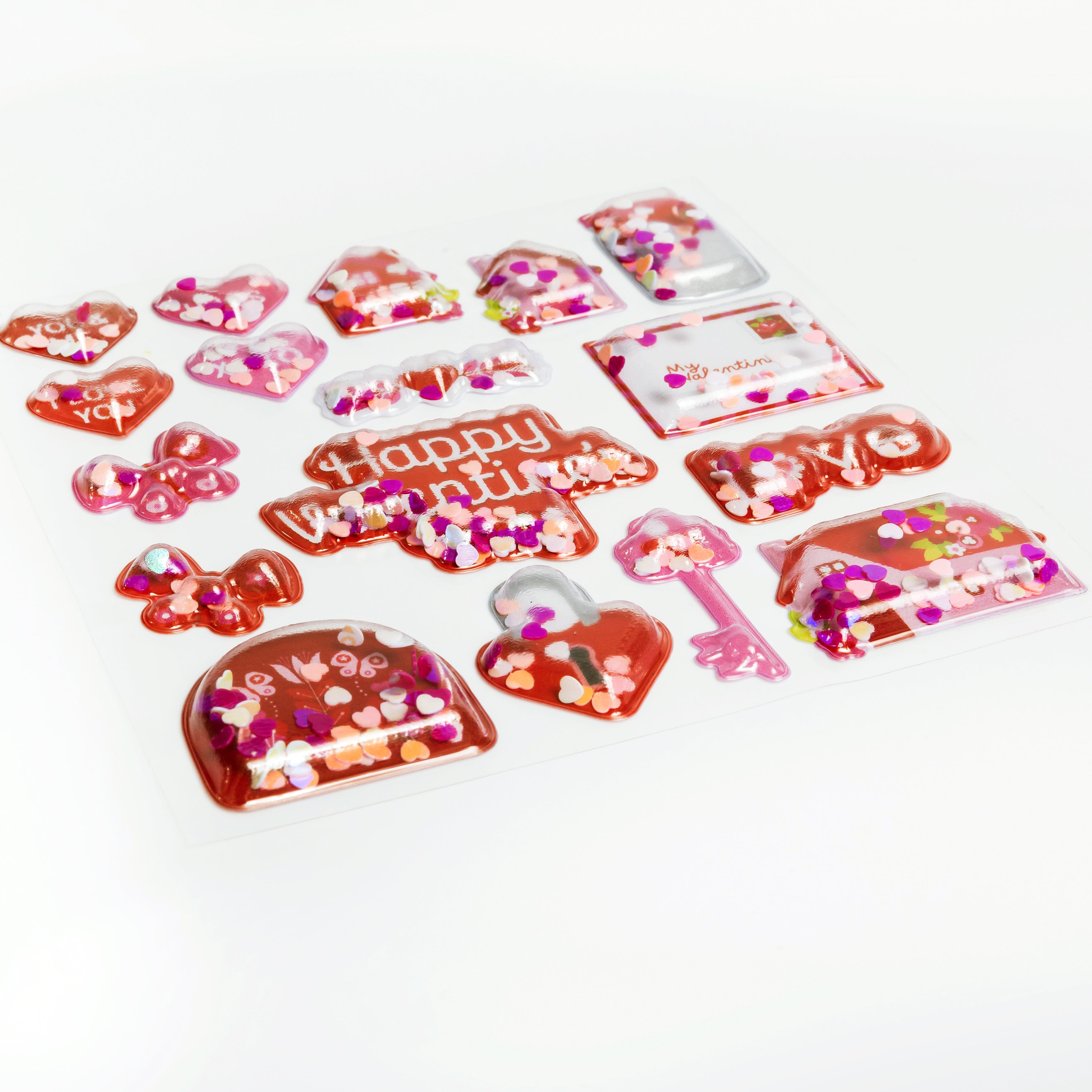 Valentine's Day Shaker Stickers Everett Rd. by Cathe Holden