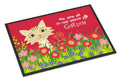 Garden Cat Doormat Indoor Outdoor 18H X 27W Front Door Mat Rugs for Entryway, Non Slip Washable