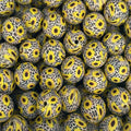 P686 SUNFLOWER LEOPARD 15MM PRINT (10ct)