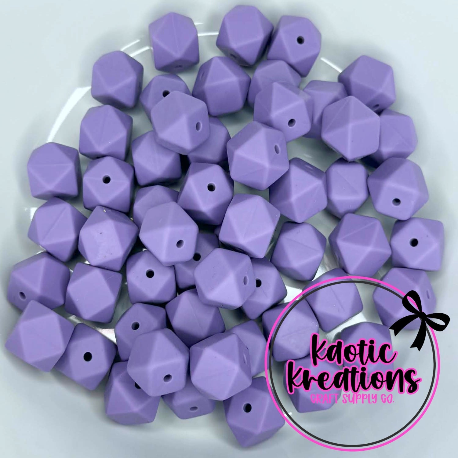 14MM HEXAGON PLUM CRAZY #109 (10ct)