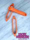 BEADABLE TUMBLER SILICONE CARRIER RING #06 ORANGE (1ct)