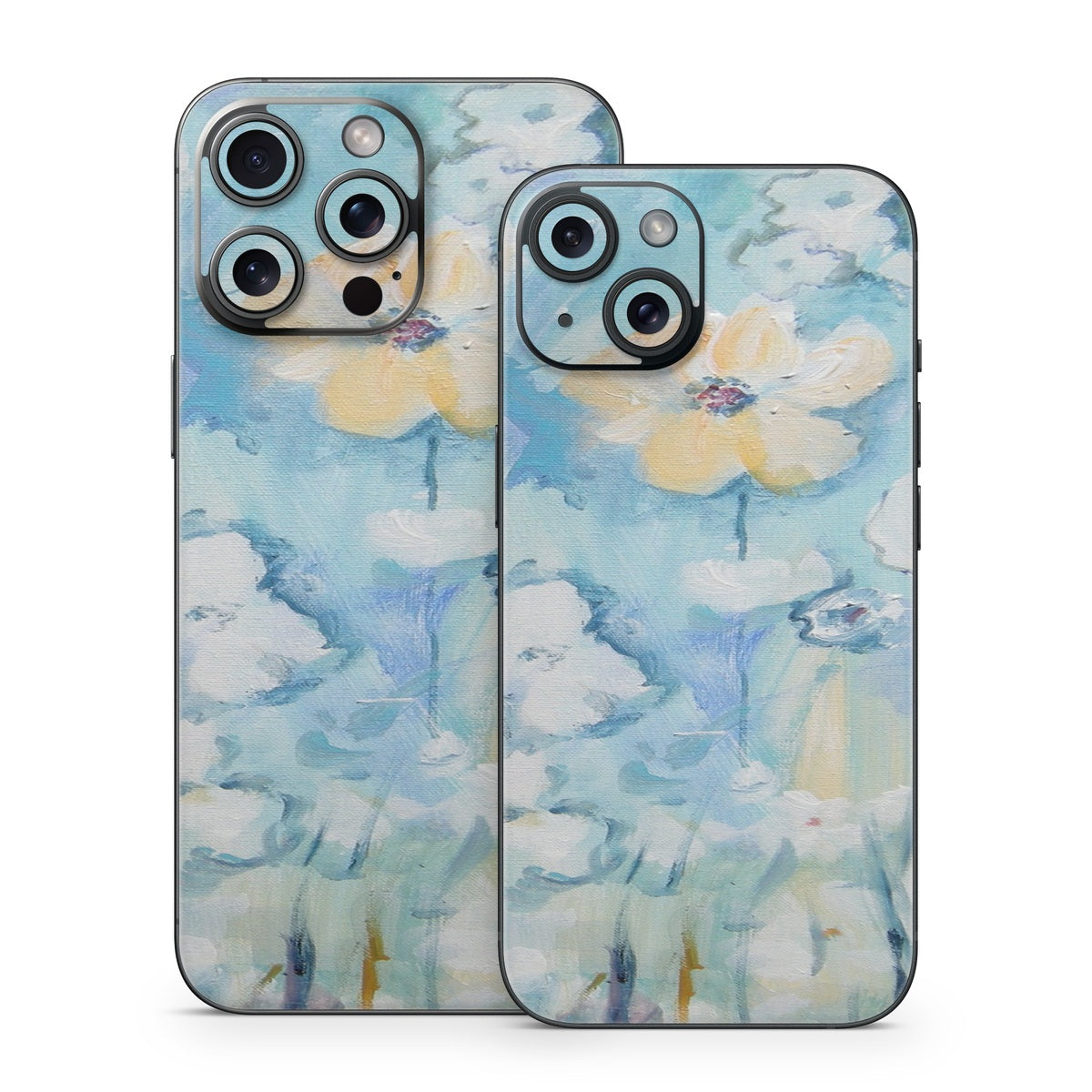 White & Blue - Apple iPhone 15 Skin