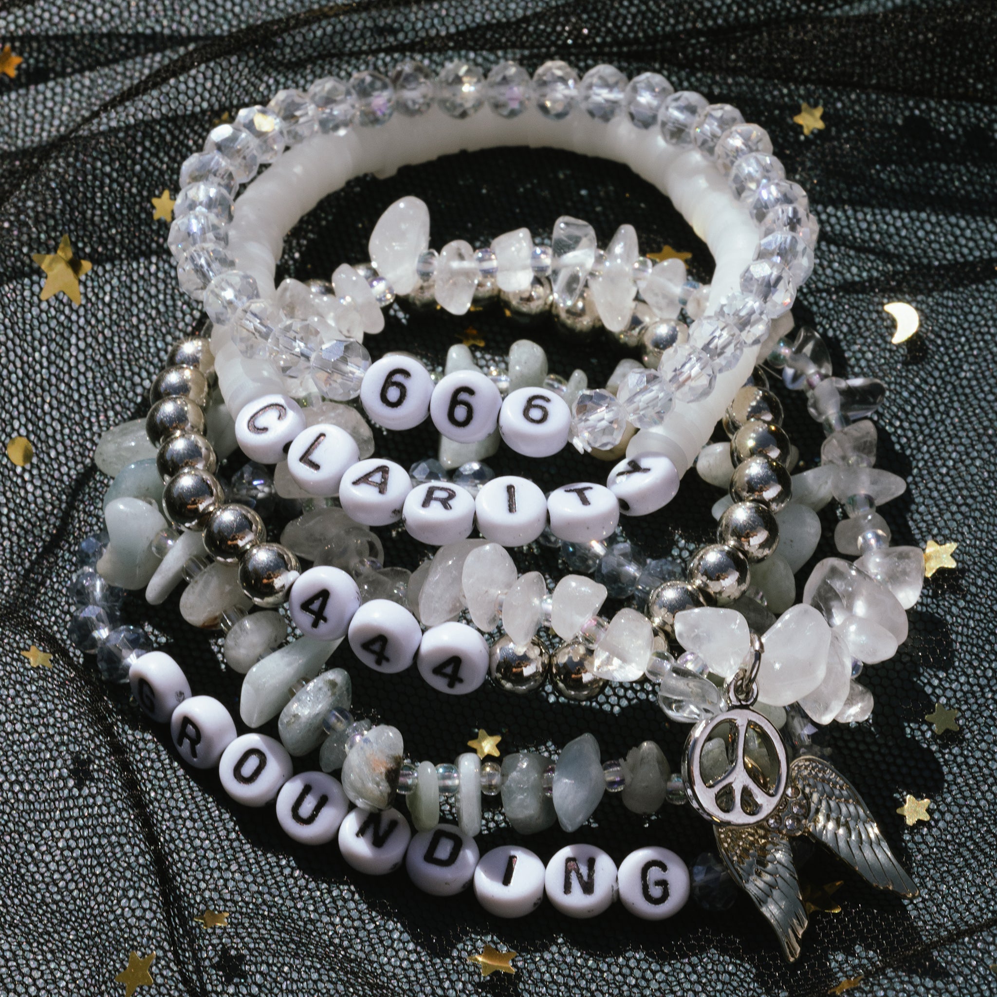444 Angel Number Balance Bracelet  Set