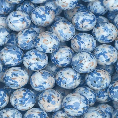 P691 SOFT BLUE FLORAL 15MM PRINT (10ct)