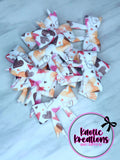 D23 BEADABLE JUMBO SILICONE BOW NEUTRAL HEARTS (1ct)