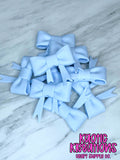 D44 BEADABLE JUMBO SILICONE BOW SOLID BABY BLUE (1ct)