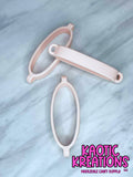 BEADABLE TUMBLER SILICONE CARRIER RING #17 PEACHY (1ct)