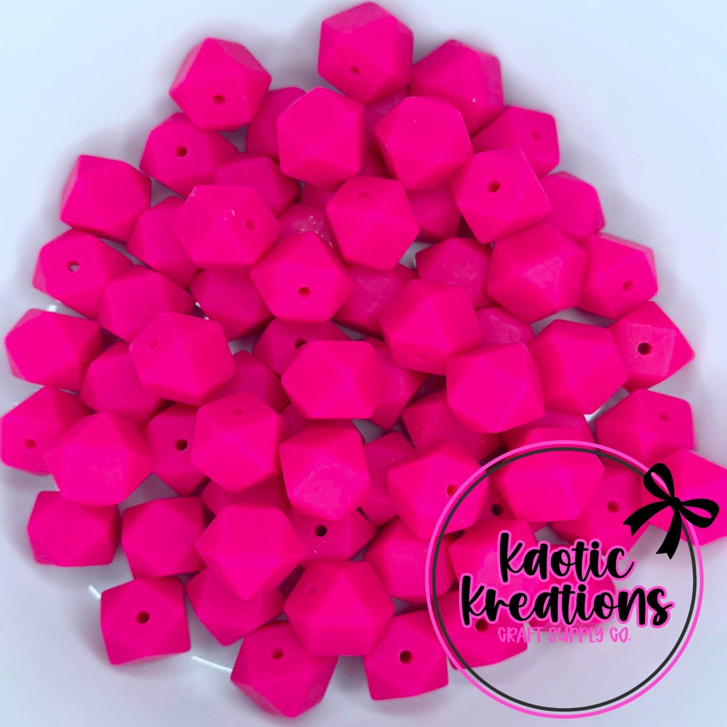 14MM HEXAGON MAGENTA #18 (10ct)