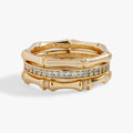 Bamboo Trio Ring Set