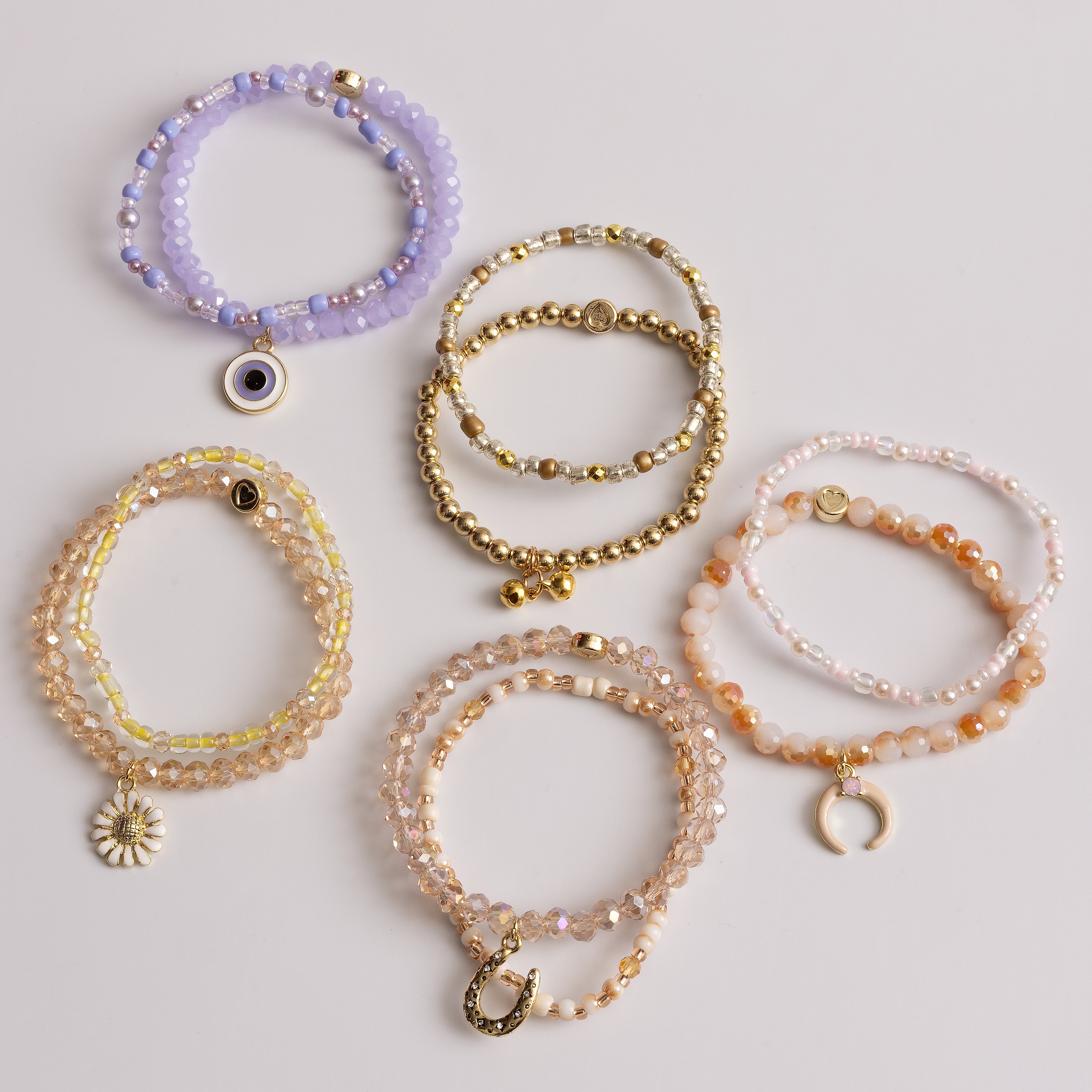 Gold Fairy Bells Bracelet Duo