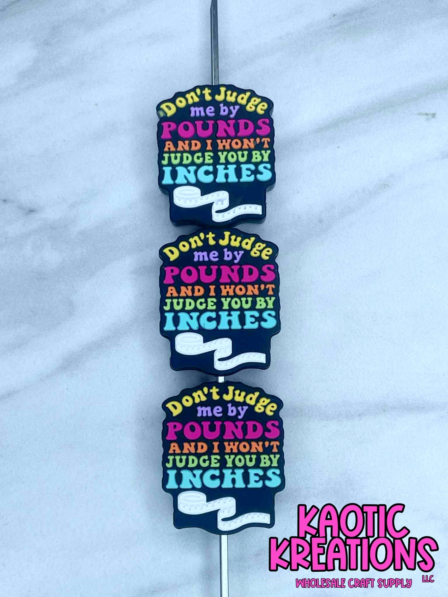 DON'T JUDGE ME BY POUNDS SILICONE FOCAL D579 (1ct)