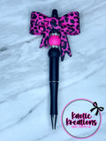 (SHOP DESTASH) PRE-MADE BEADED PEN - JUMBO BOW BP5 (1ct)