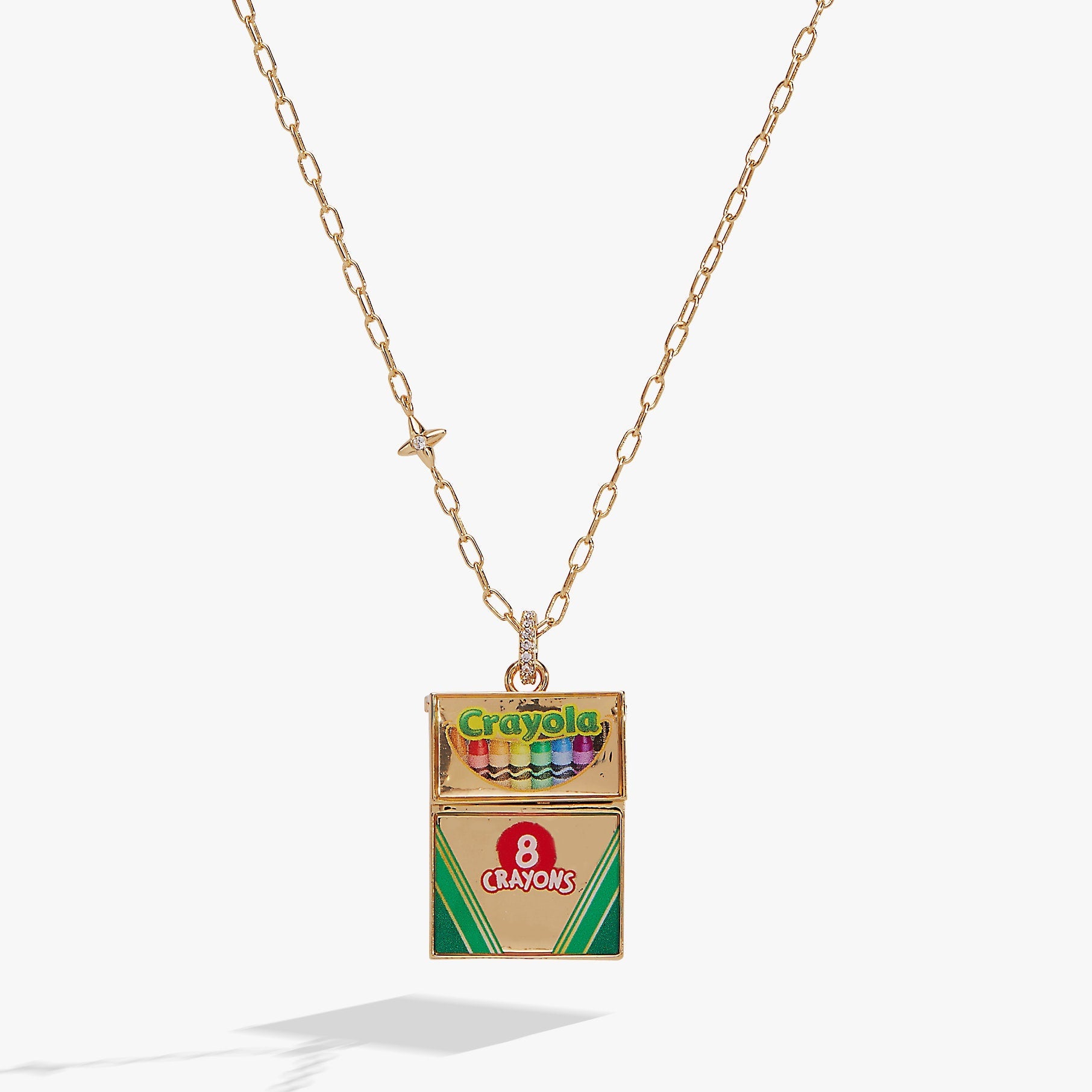 Crayola 'To Teach Is To Color A Life Forever' Crayon Box Locket