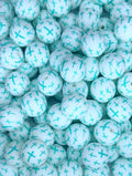 P723 TURQUOISE CROSS 15MM PRINT (10ct)
