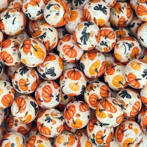 P692 PUMPKINS AND BOWS 15MM PRINT (10ct)