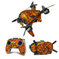 Digital Orange Camo - DJI FPV Combo Skin