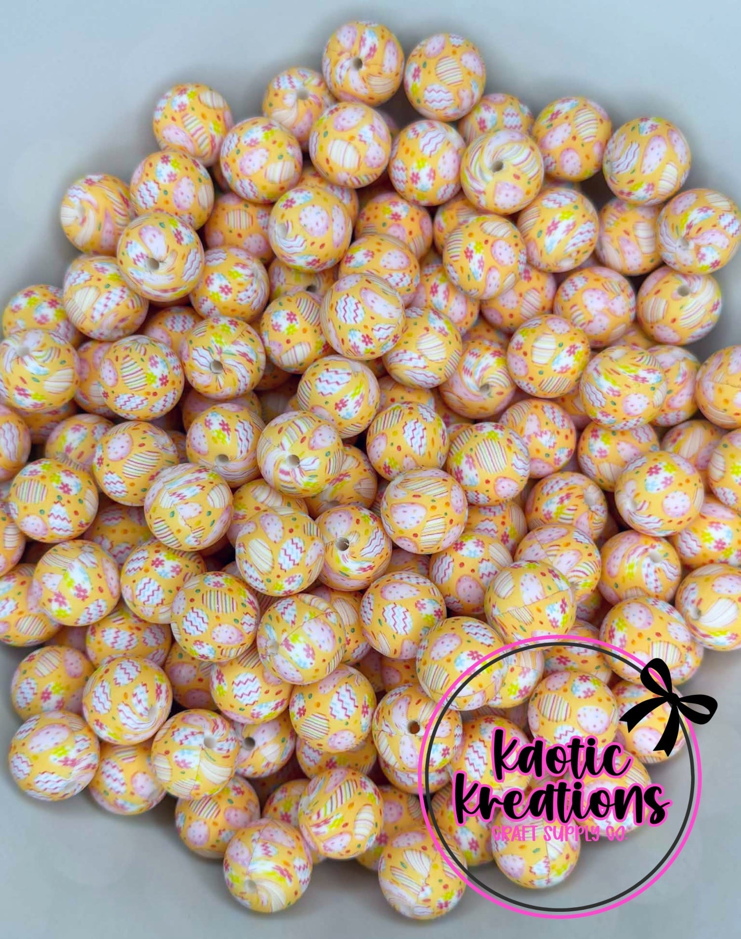 P729 PEACH EASTER 15MM PRINT (10ct)