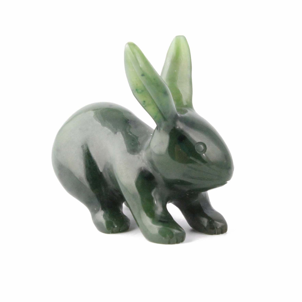 Canadian Jade Jack Rabbit Figurine