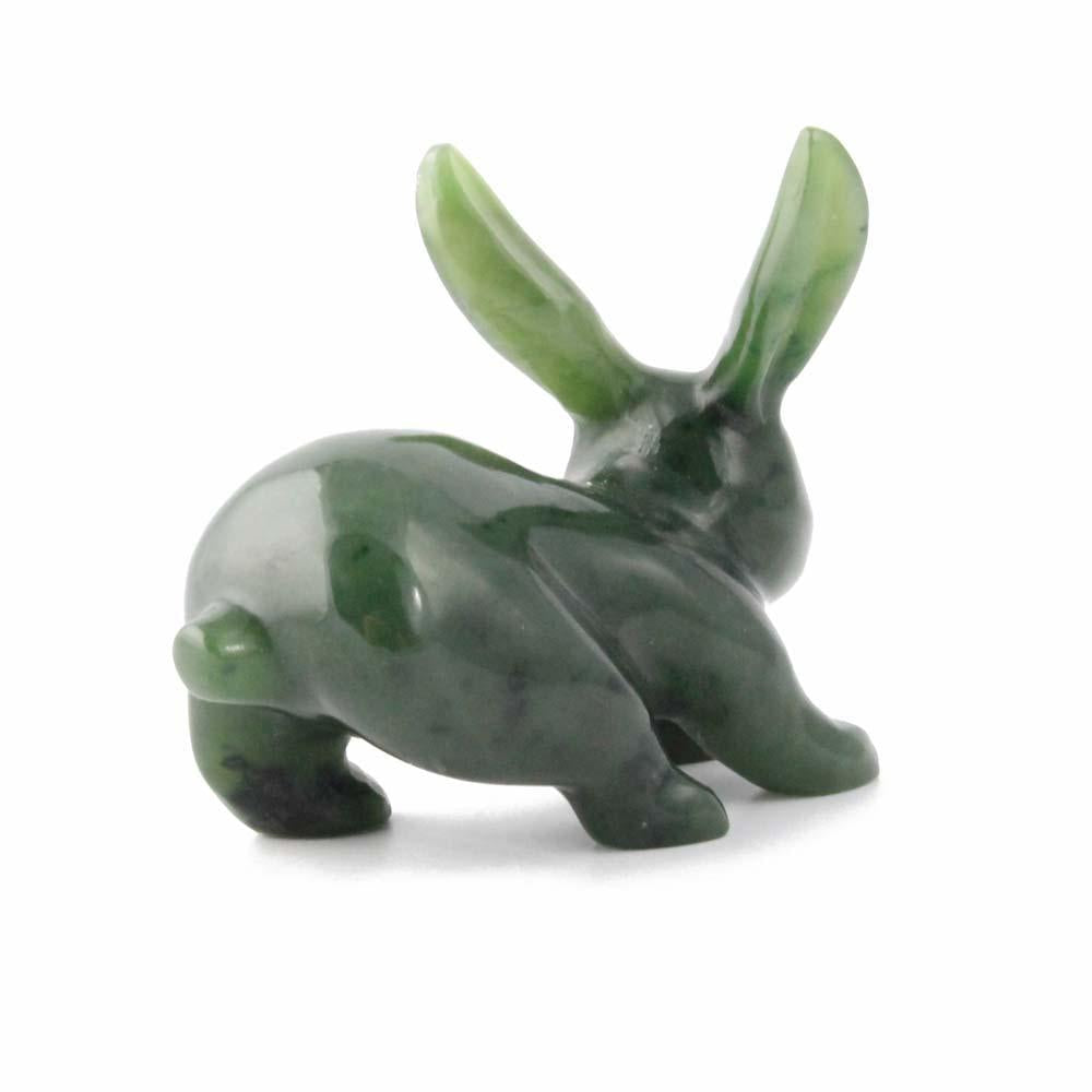 Canadian Jade Jack Rabbit Figurine