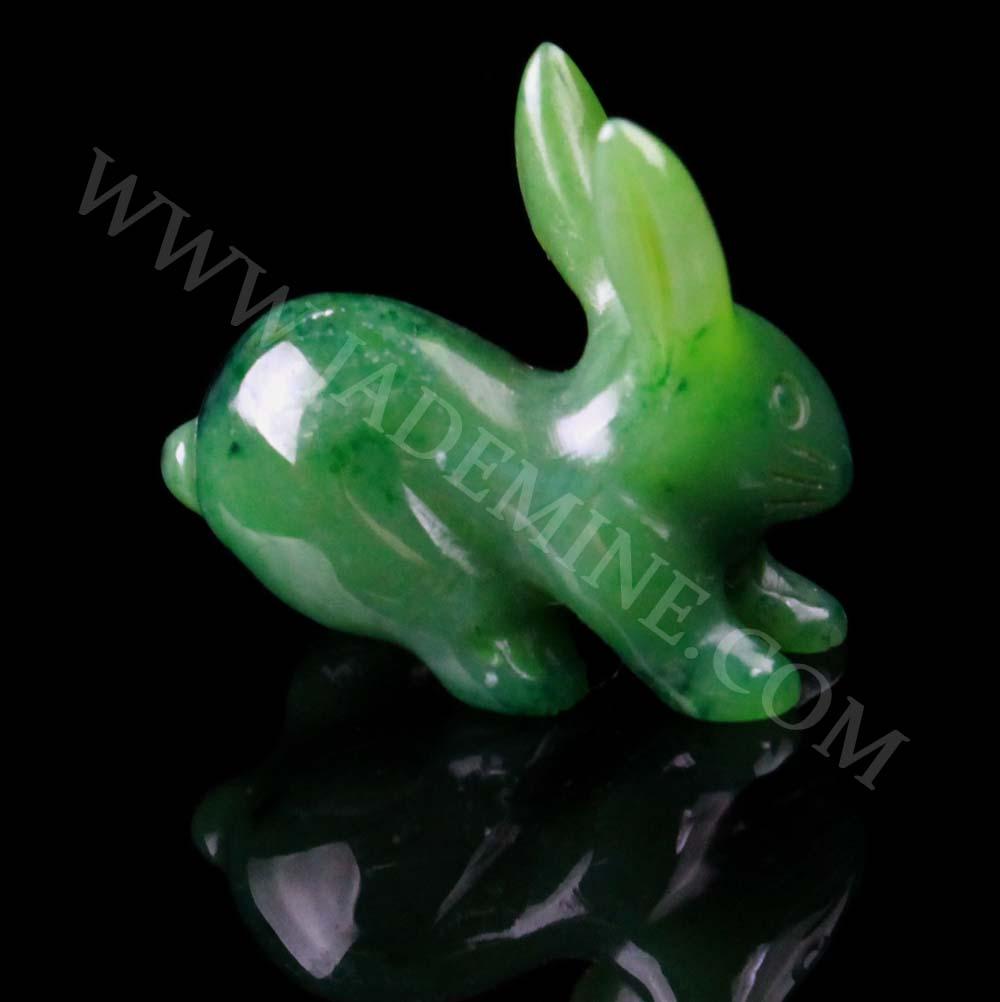 Canadian Jade Jack Rabbit Figurine