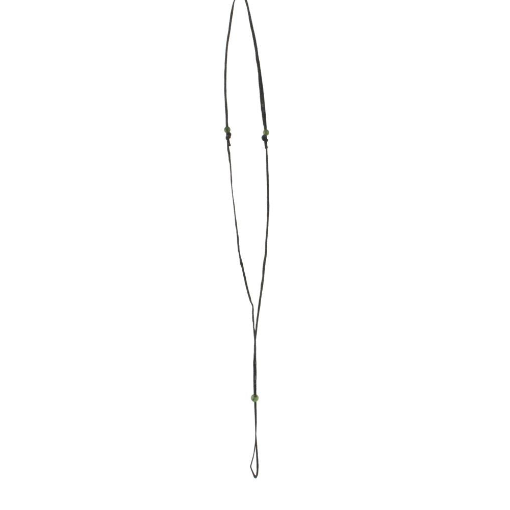 Wax Cord with Jade Beads