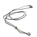 Wax Cord with Jade Beads