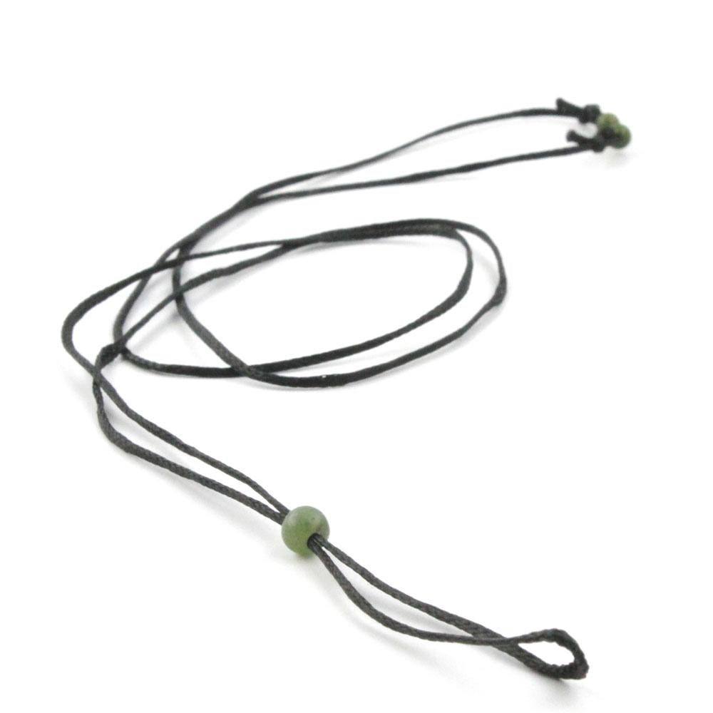 Wax Cord with Jade Beads
