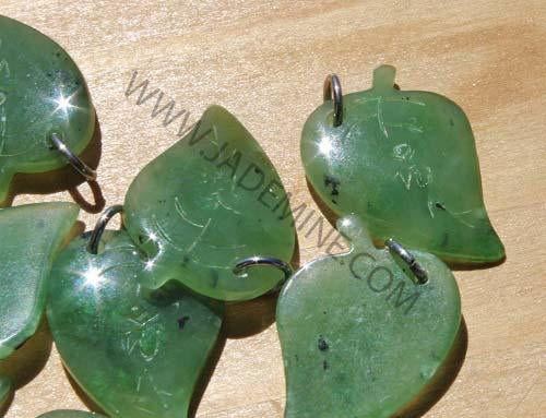 Jade Leaf Charm, 2680-3P Clearance