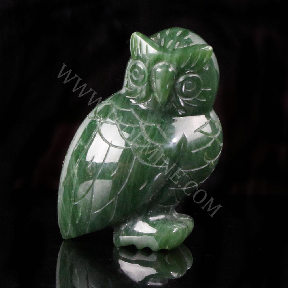 Canadian Jade Owl Figurine